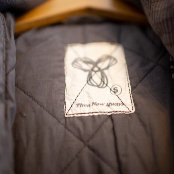 Gray Aritzia TNA Jacket with Black Doodle Drawings - Picture 4 of 7